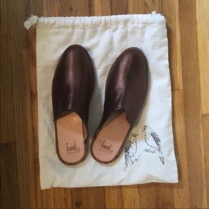 Beek by two birds leather mules